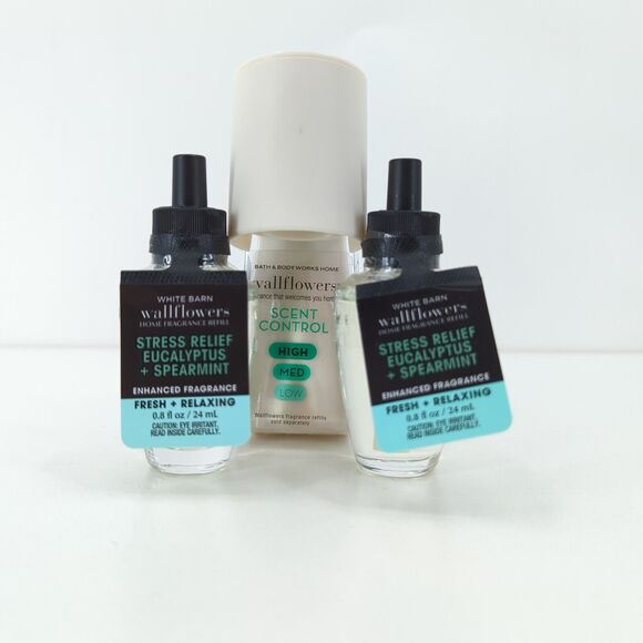 BATH & BODY WORKS Stress Relief Eucalyptus Spearmint Wallflower Fragrance Refill - Picture 1 of 5